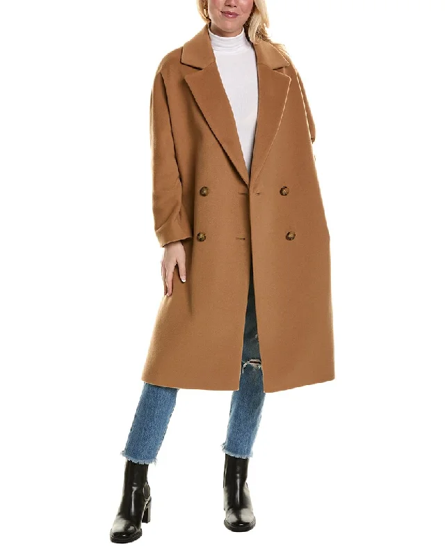 Cinzia Rocca Icons Long Wool & Cashmere-Blend Coat