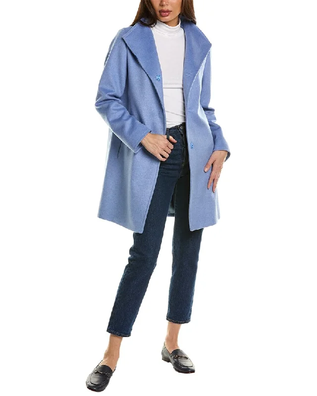 Cinzia Rocca Icons Short Wool & Silk-Blend Coat