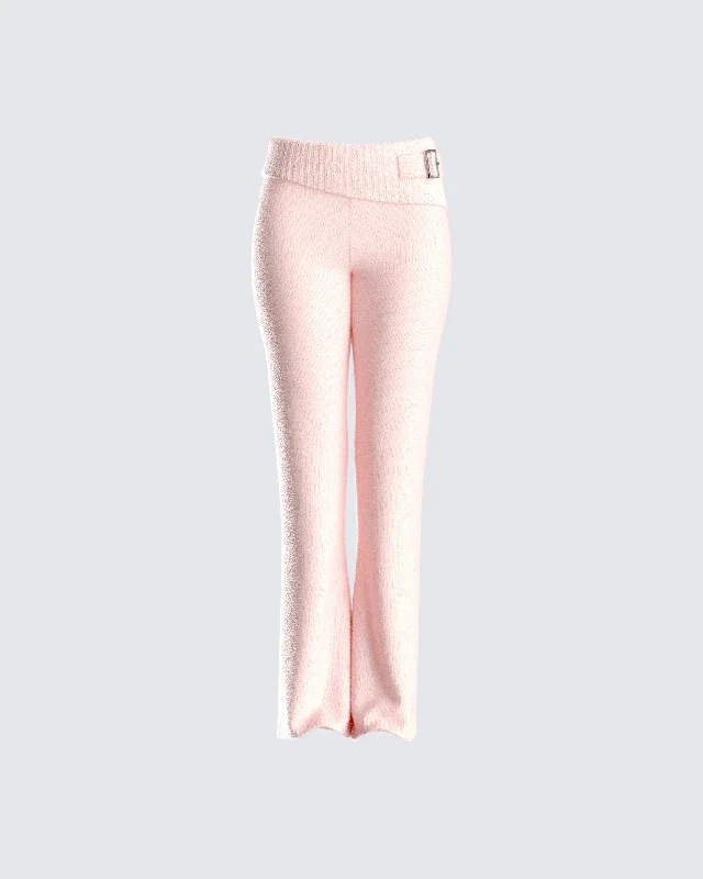 Alyssa Pink Knit Pant