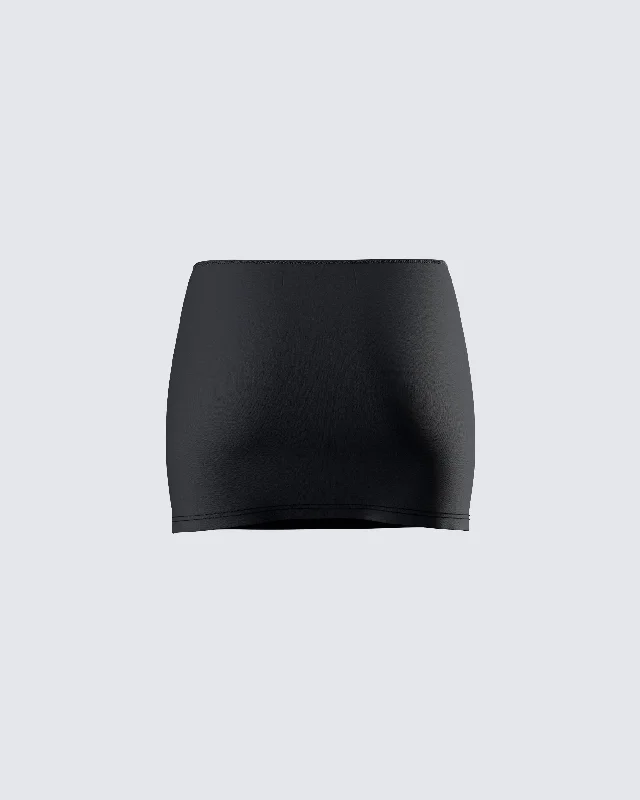 Monika Black Micro Mini Skirt