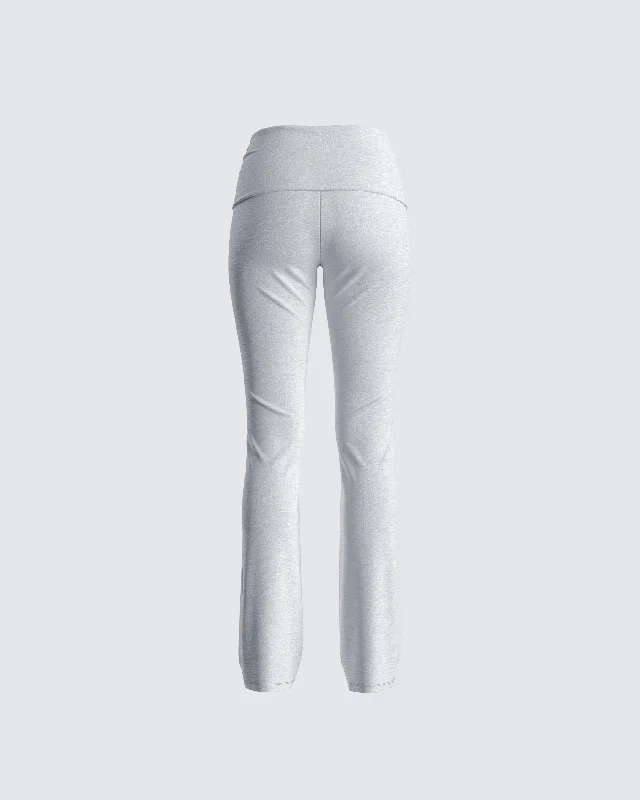 Noam Heather Grey Foldover Legging