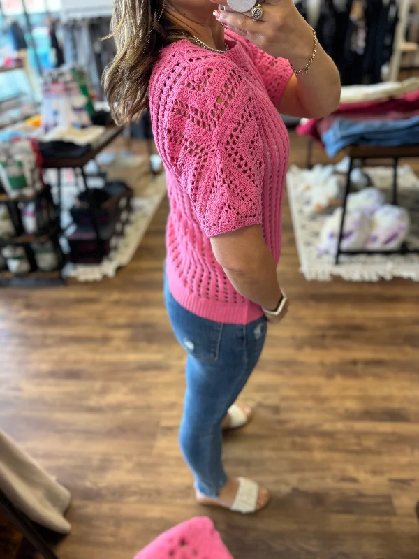 The Claudia Top - Fuchsia