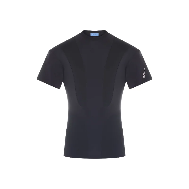 black cotton t-shirt