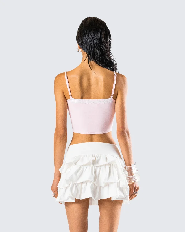 Fable Pink Bow Cami