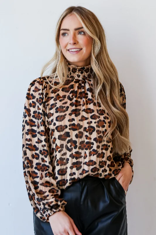 FINAL SALE - Feeling Wild Leopard Blouse