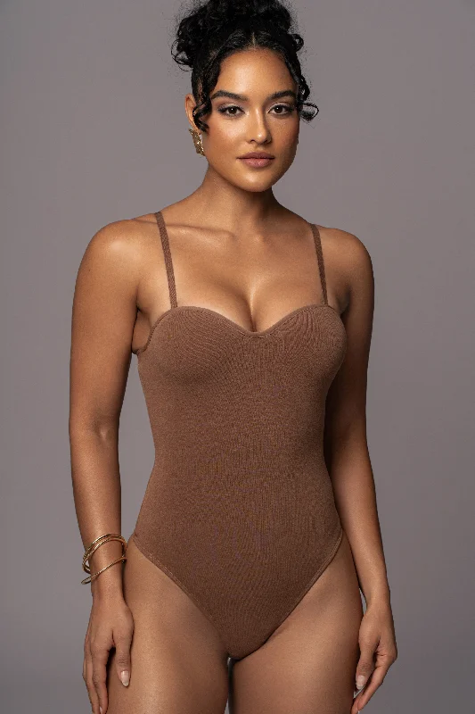 Pecan Sascha Strapless Bodysuit