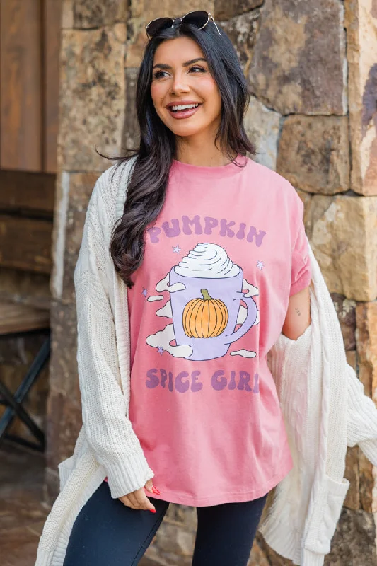 Pumpkin Spice Girl Brick Oversized Graphic Tee