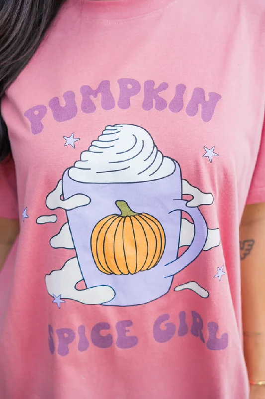 Pumpkin Spice Girl Brick Oversized Graphic Tee