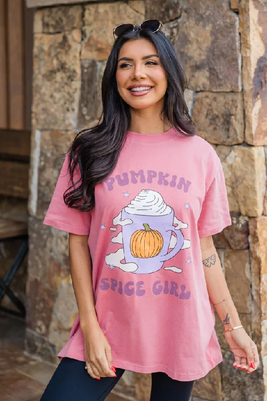 Pumpkin Spice Girl Brick Oversized Graphic Tee