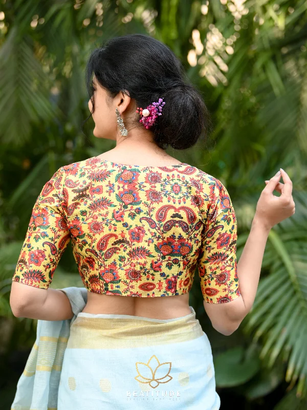 Multicolor Kalamkari Print Blouse