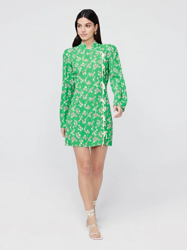 Allegra Green Floral Mini Dress