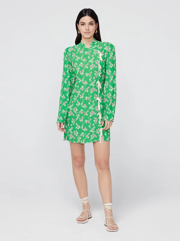 Allegra Green Floral Mini Dress