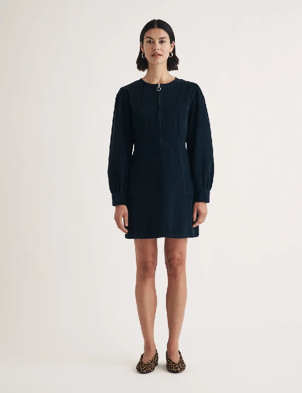 Black Cord Highgate Mini Dress