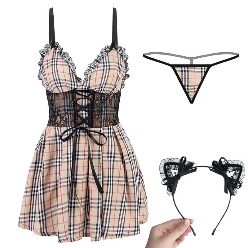 Dress+Thong+Hairband / One Size