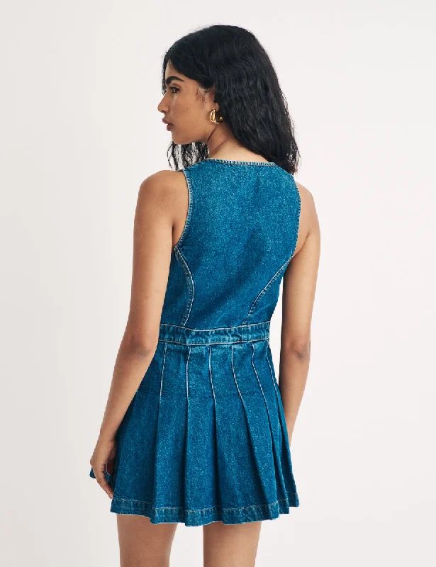 Denim Sinatra Waistcoat Mini Dress