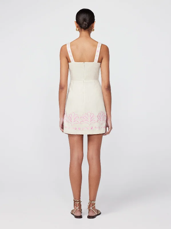 Ivy Embroidered Mini Dress