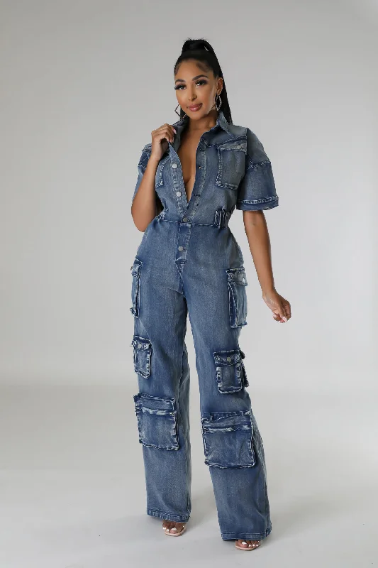 Aubree Denim Jumpsuit