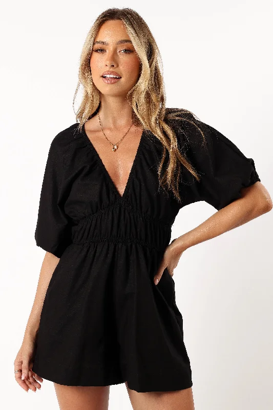 Kaia Romper - Black