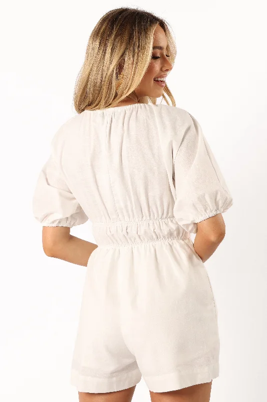 Kaia Romper - White