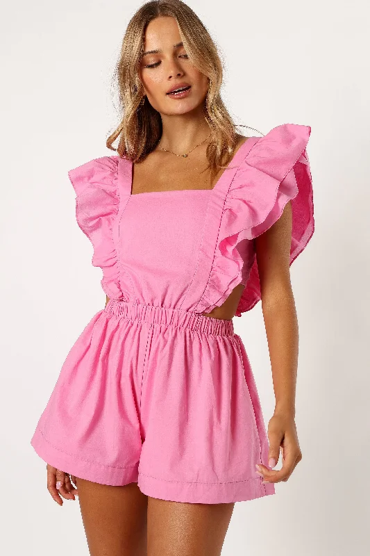 Tori Romper - Candy Pink