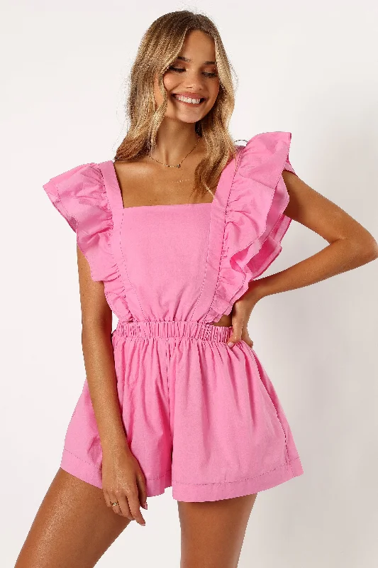 Tori Romper - Candy Pink