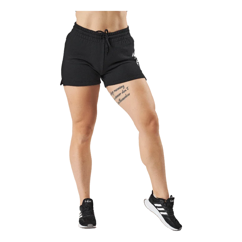 Essentials Linear French Terry Shorts Black / White