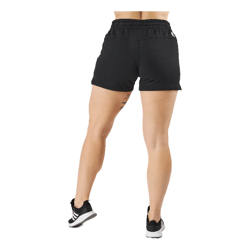 Essentials Linear French Terry Shorts Black / White