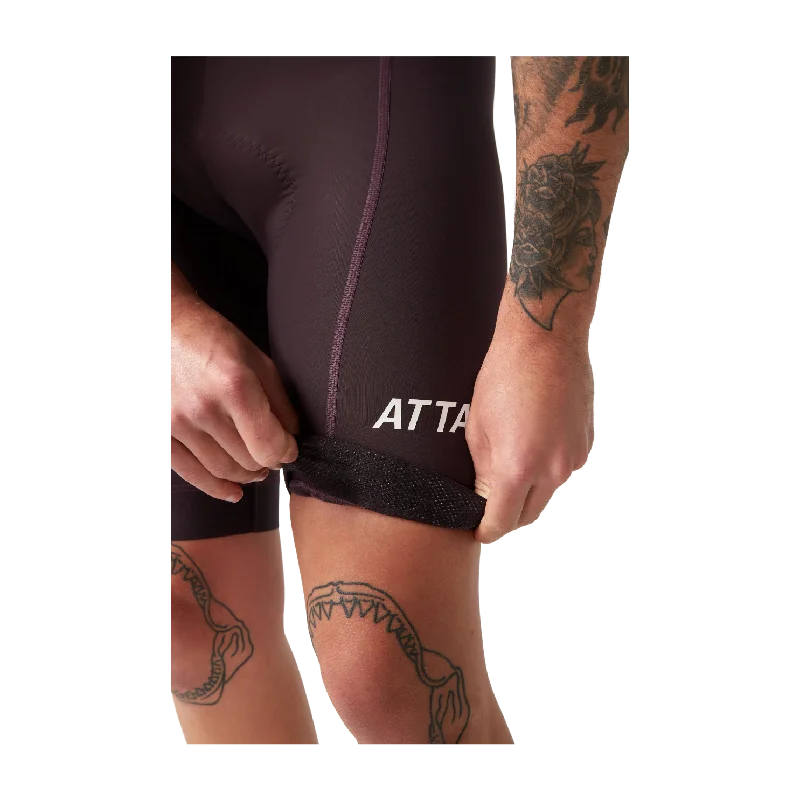 Attaquer All Day Bib Short - Aubergine