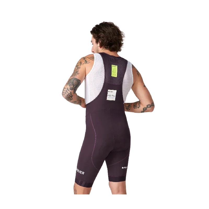 Attaquer All Day Bib Short - Aubergine