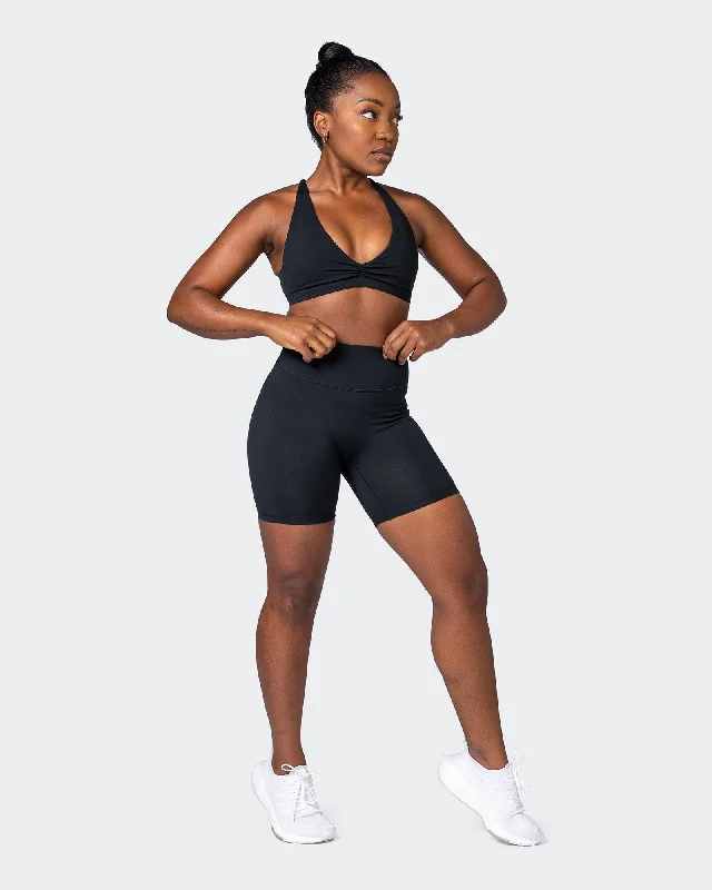 Game Changer Scrunch Bike Shorts - Black