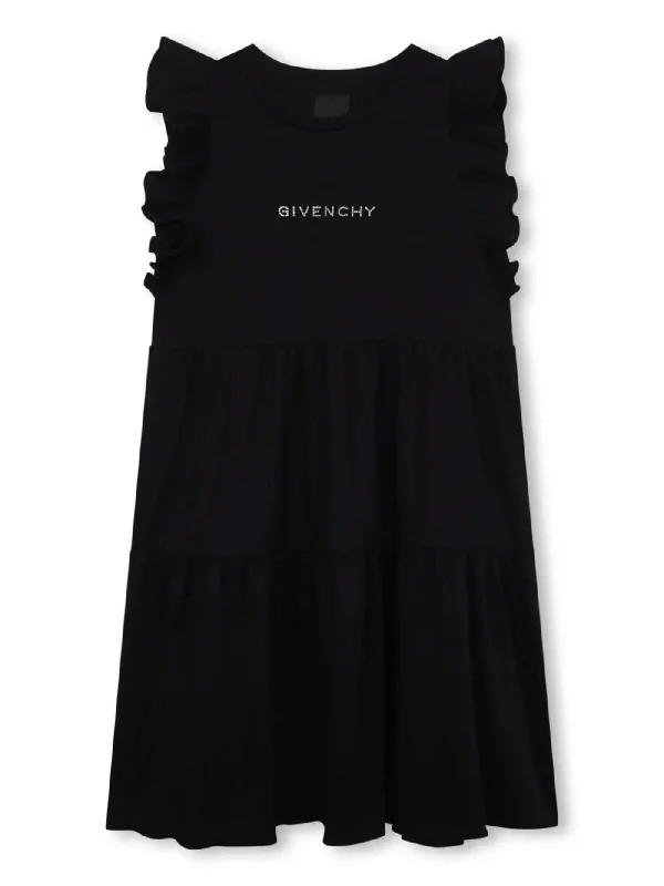 Dress in black cotton