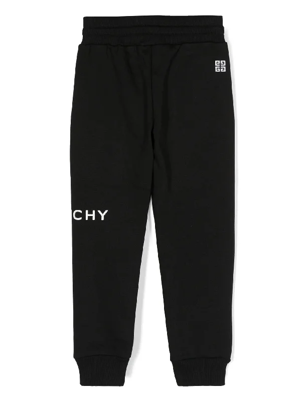 Pants in black cotton