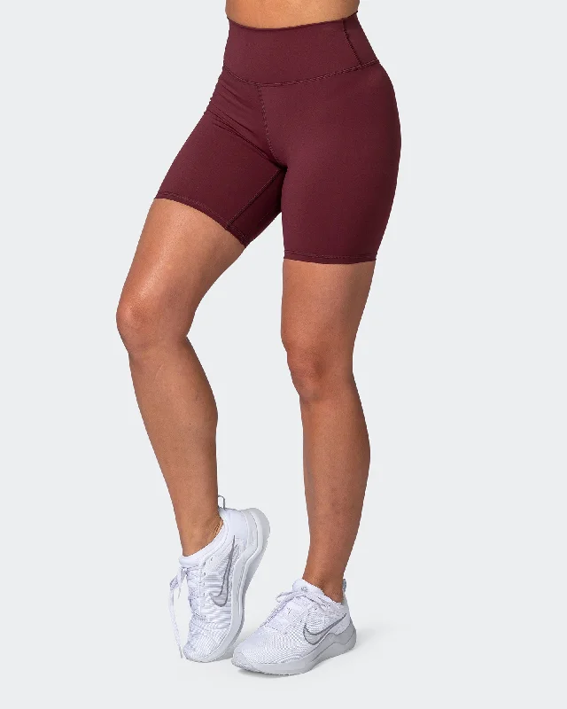 Motion Bike Shorts - Dark Plum