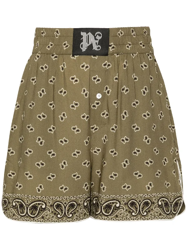 Paisley Shorts Military