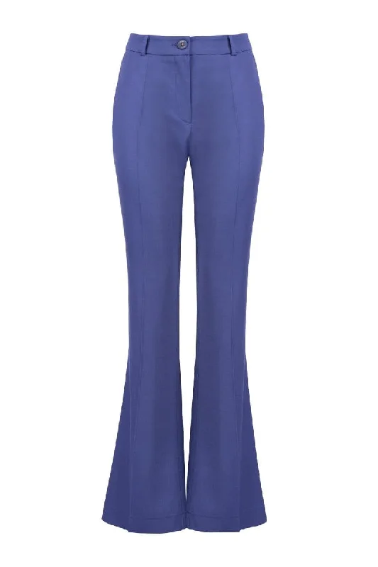 PERSIAN INDIGO TAILORED FLARED PANTS