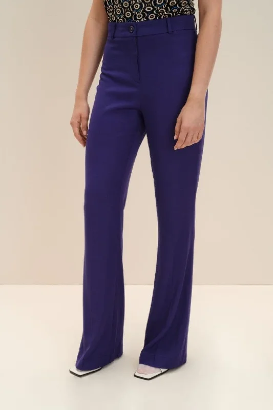 PERSIAN INDIGO TAILORED FLARED PANTS