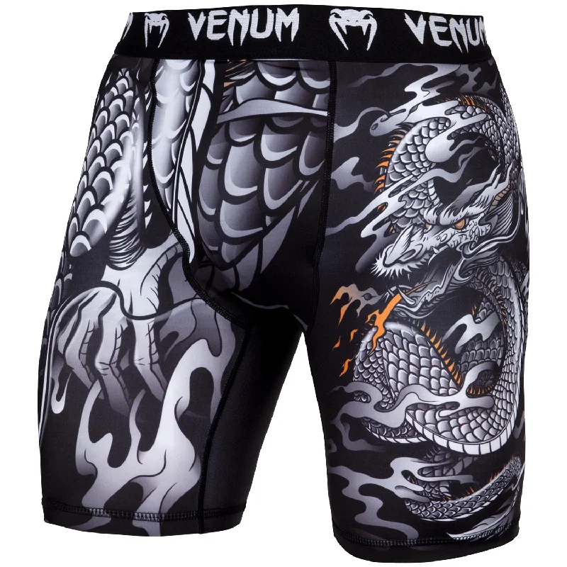 Venum Dragon's Flight Compression Shorts - Black/White