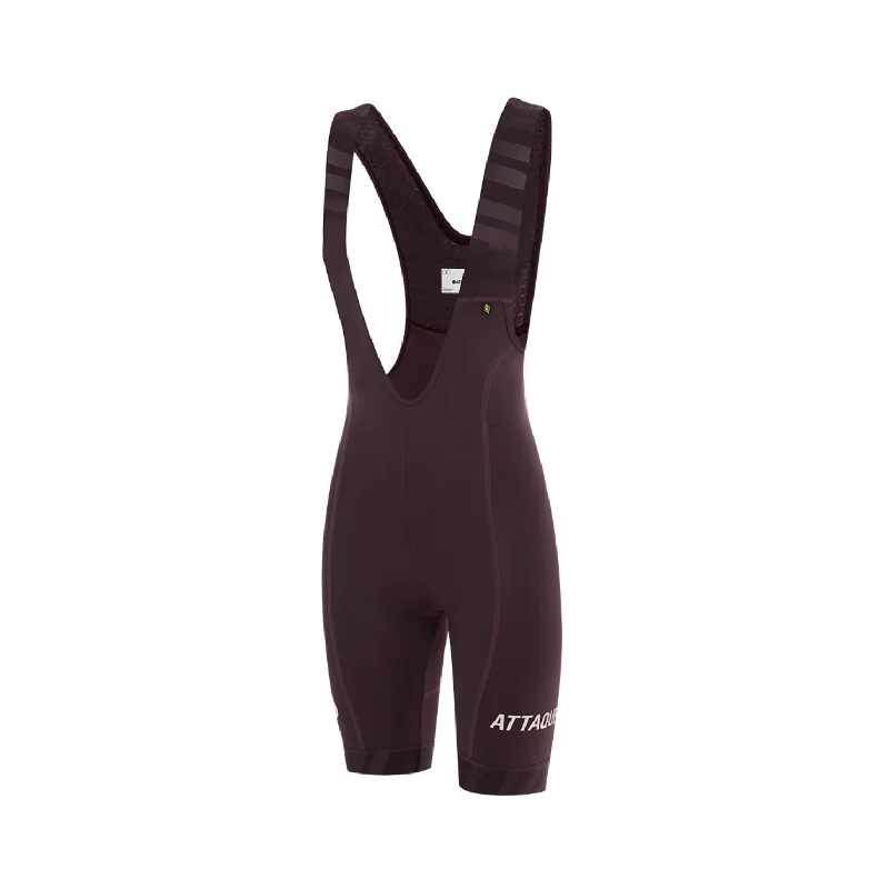 Attaquer Womens All Day Bib Short - Aubergine