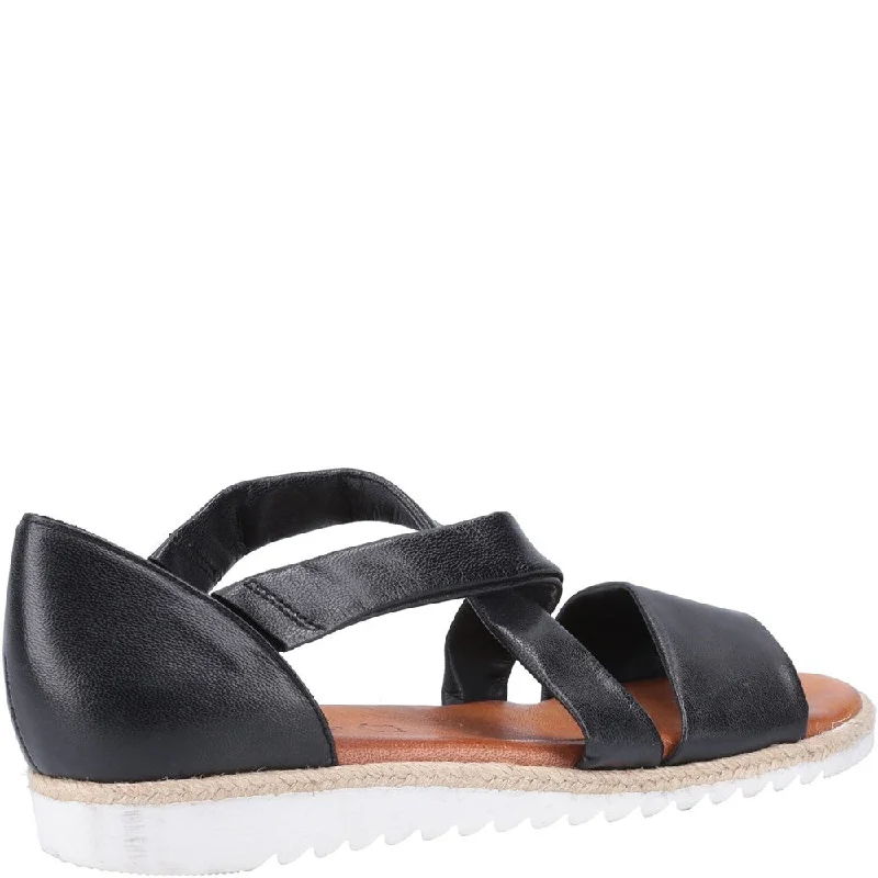 Black Gemma Espadrille Wedges