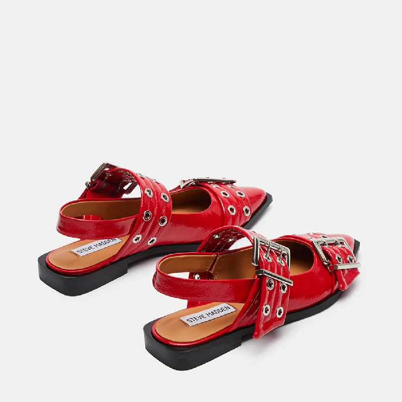 GRAYA RED PATENT