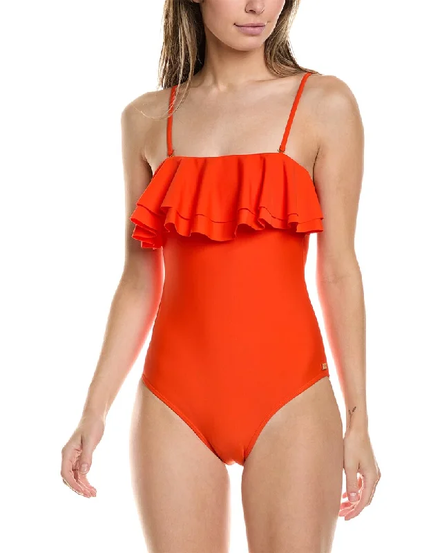 Jones New York Double Ruffle One-Piece