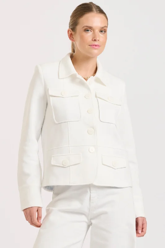 Hemming Scuba Jacket - Club White