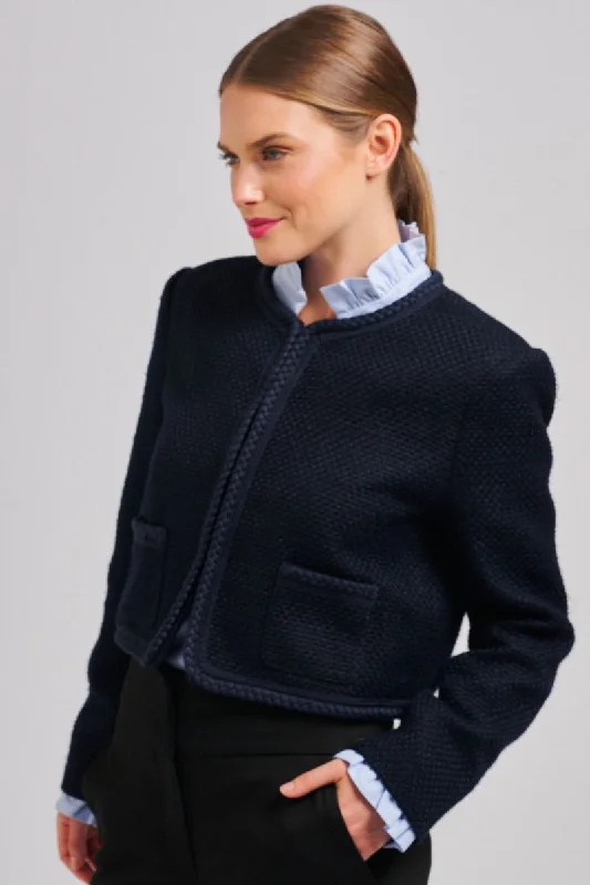 The Audrey Boucle Jacket - Black