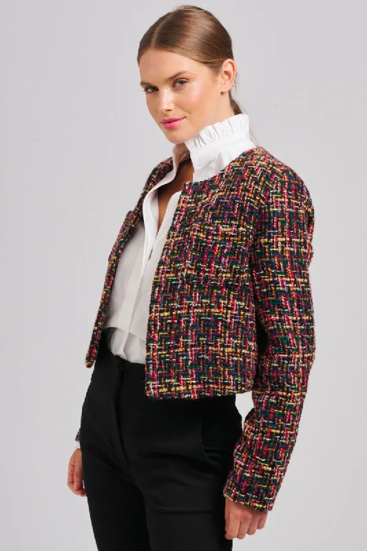 The Audrey Boucle Jacket - Multi Colour